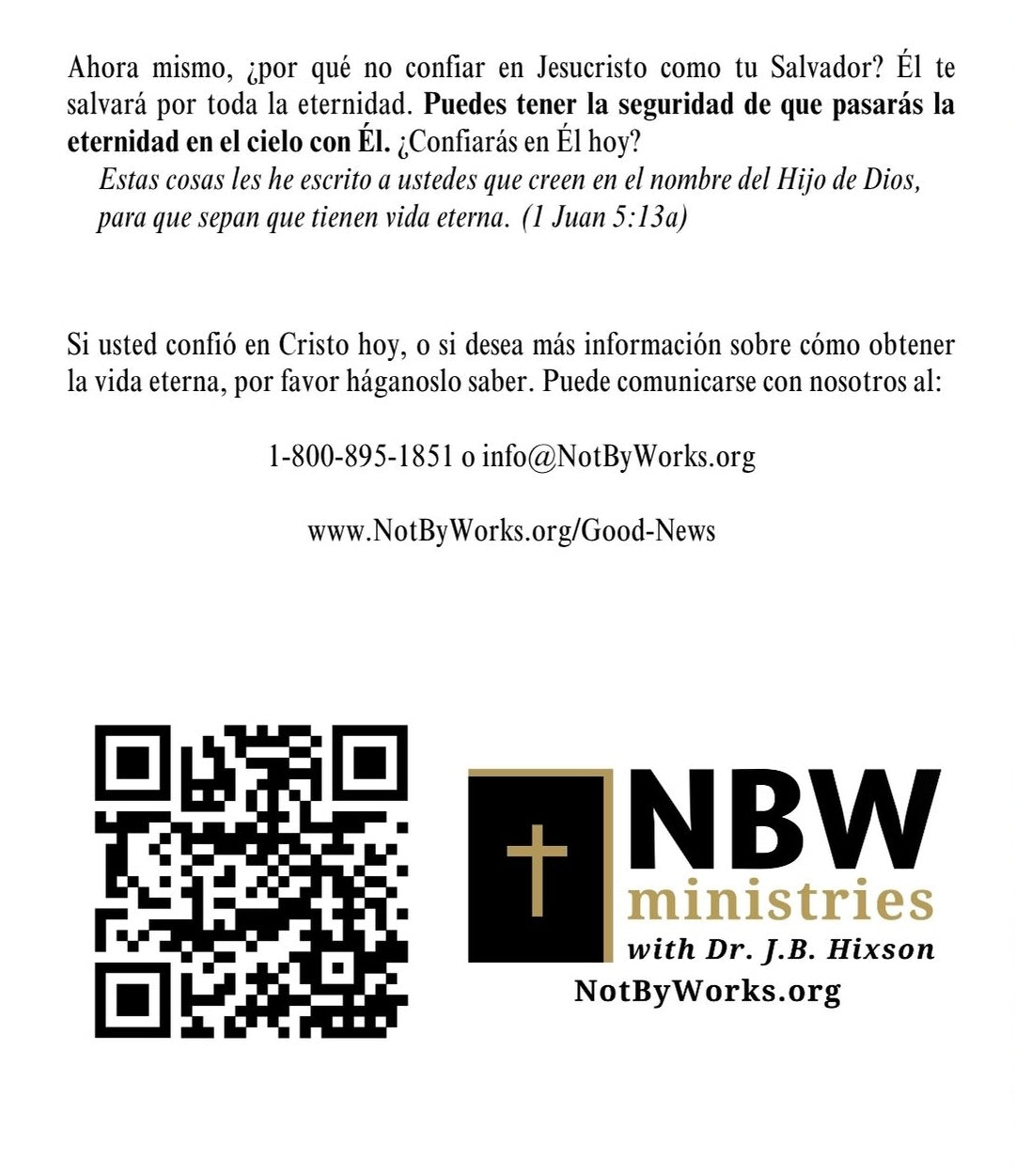 Gospel Tracts (Set of 100)