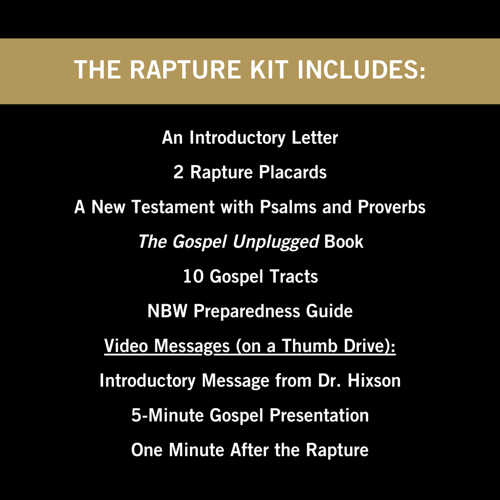 Rapture Kit – NBW Ministries