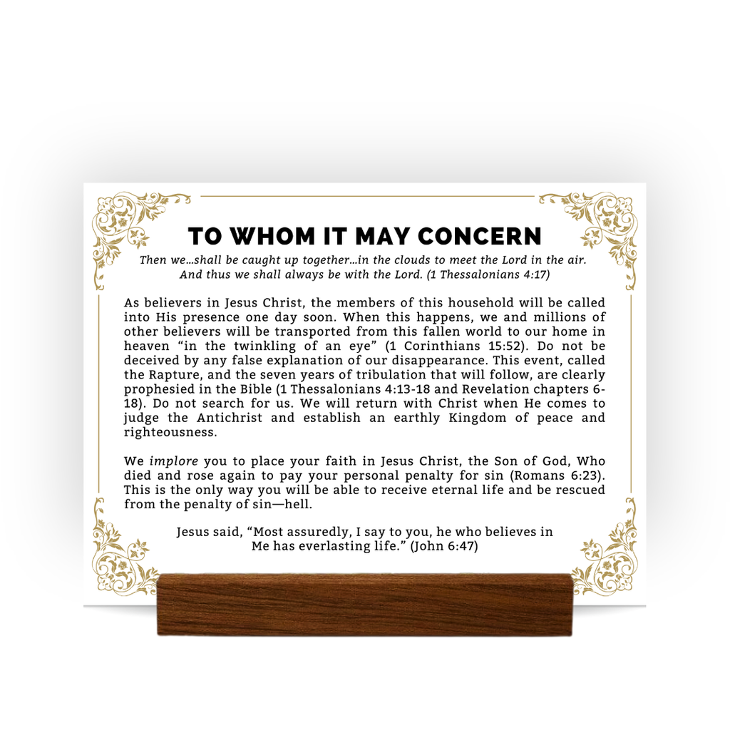 Tabletop Rapture Card