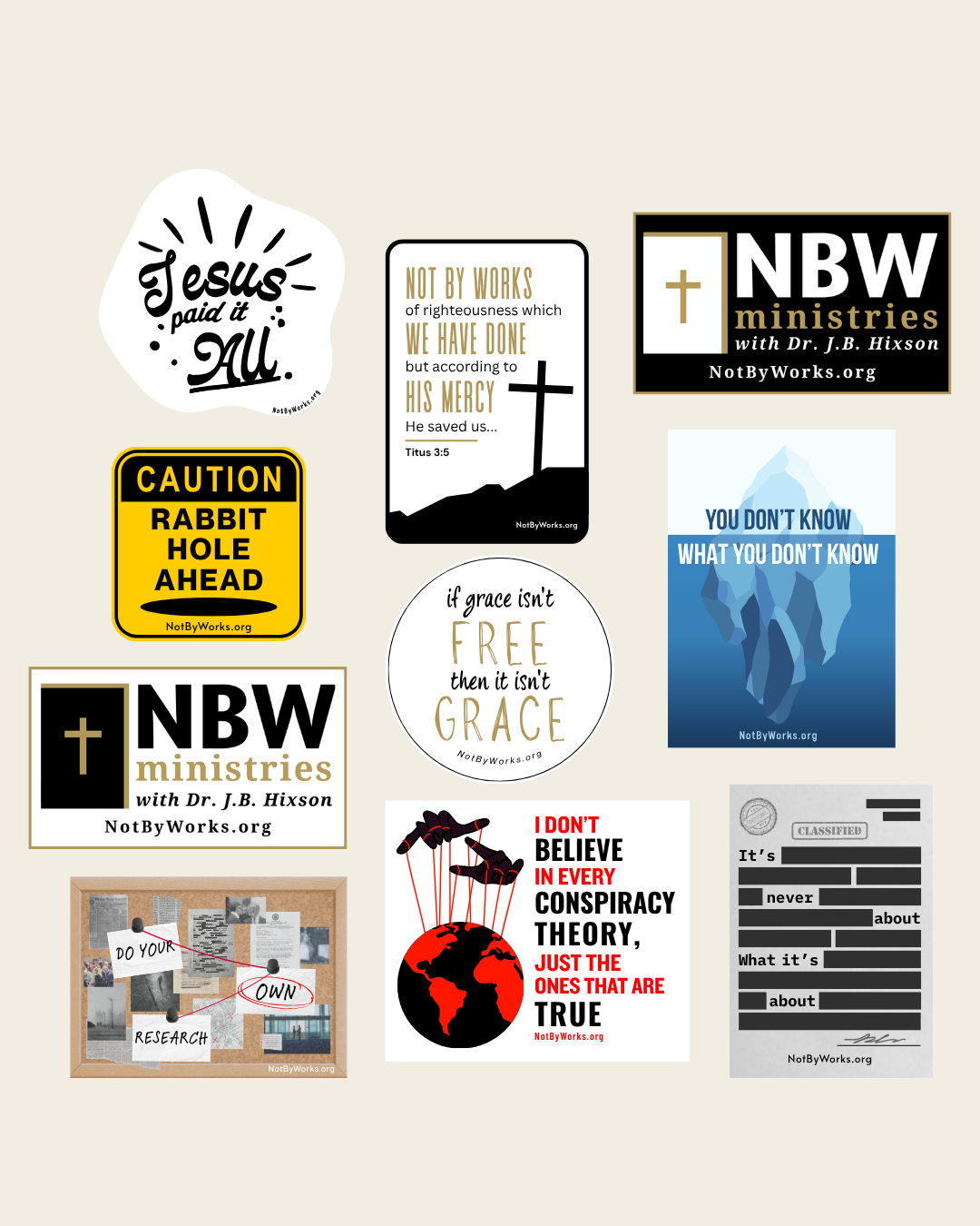 Stickers (Pack of 10)