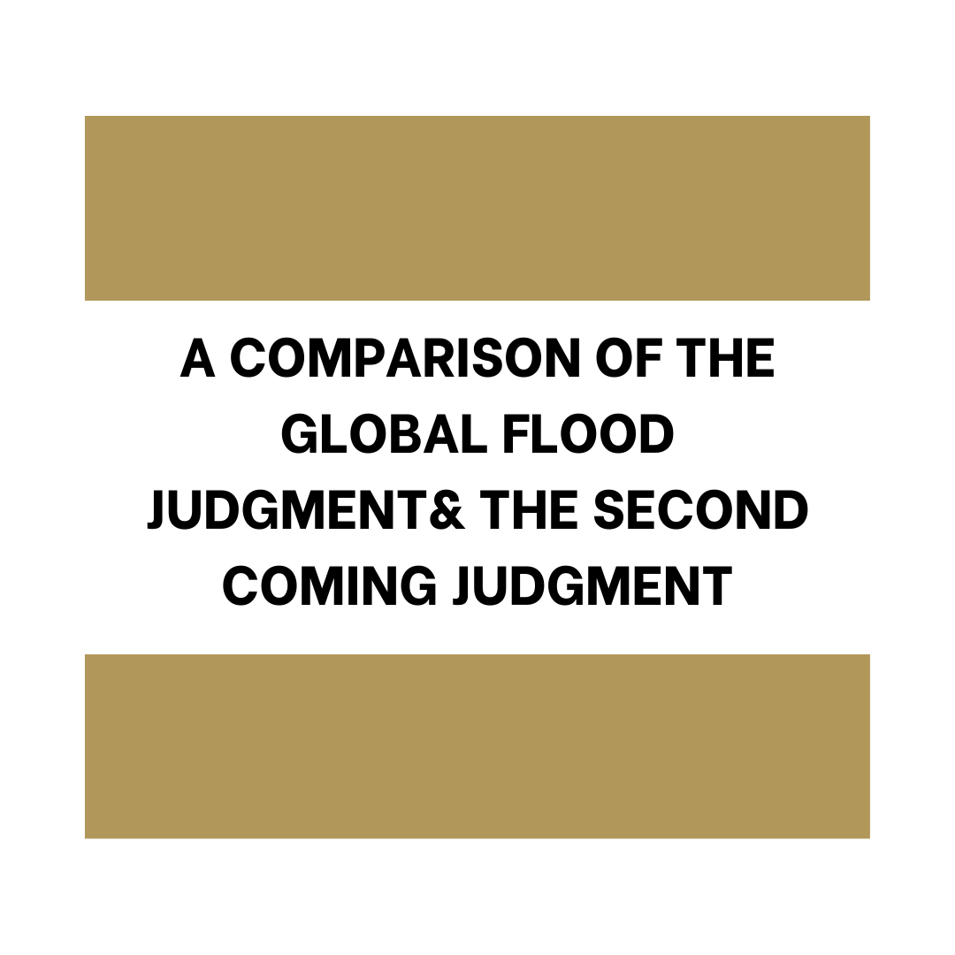 A Comparison of the Global Flood Judgment & the Second Coming Judgment