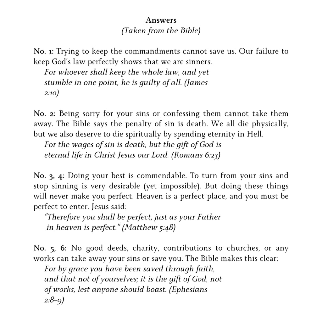 Gospel Tracts (Set of 100)