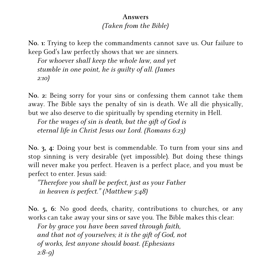 Gospel Tracts (Set of 100)